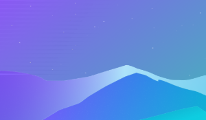 an abstract mountain against a windswept, starry sky